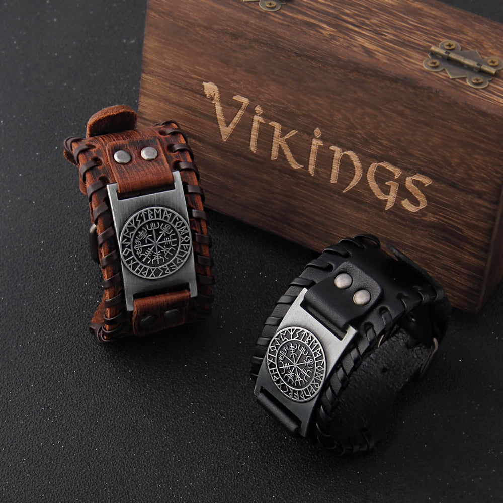 Leather Wayfinder Wristband